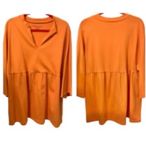 Jessica London Essentials Empire Waist V-Neck 3/4 Sleeve Tunic